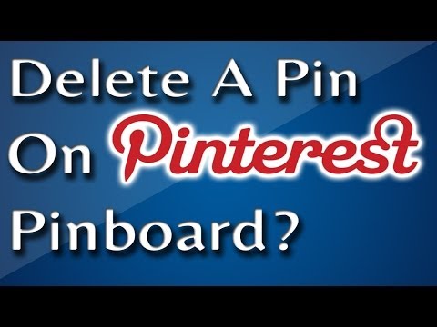 how to remove a pin from pinterest