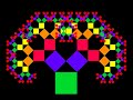 animated fractal of pythagorean triangle