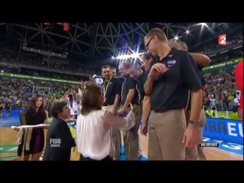France - La France est sacrée championne d'Europe de basket après sa victoire 80-66 sur la Lituanie. Premier quart-temps accroché La France démarre parfaitement ce ma...