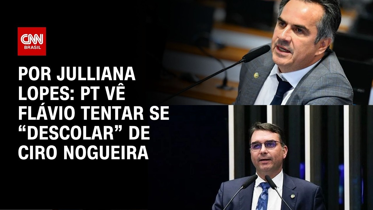 PT vê Flávio Bolsonaro tentar se “descolar” de Ciro Nogueira | HORA H