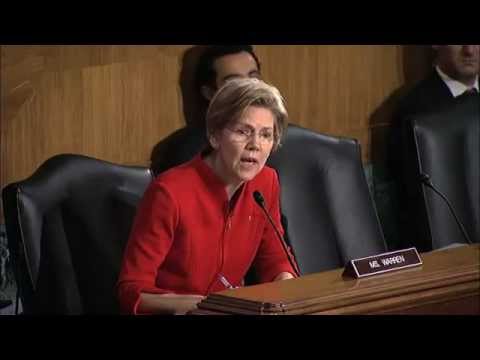 Elizabeth Warren - From CSpan: February 14, 2013. Senate Banking Committee Hearing. The Senate Banking Committee hears an update from regulators on the implementation of the Do...