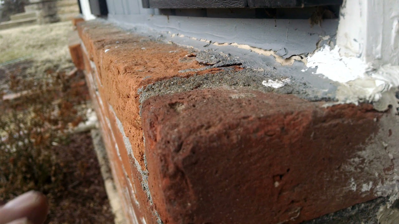 Why is water getting in my Home?-Slanted Window Sill and Brick Ledge