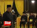Swearing in of new Terengganu Menteri Besar