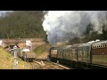 Bluebell Railway - No 5199 departs Horsted Keynes Station