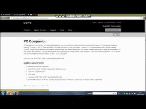 how to download sony pc companion