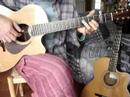 hi,

i like this tune too, but played with a capo on fret 2, maybe to make it sound a bit 