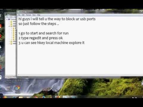 how to disable usb port in windows xp