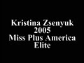kristina zsenyuk is crowned miss plus america elite 2005.