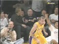 lakers vs bulls 11/18/08 pau gasol 34 pts. kobe jumps into the crowd !!