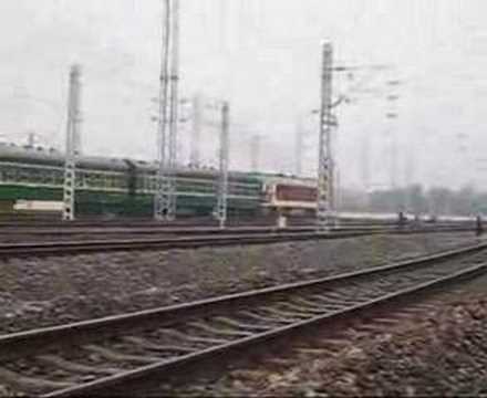 Chinese Train in Xiangtang, Jiangxi