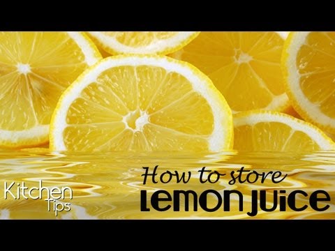 how to store lemon juice