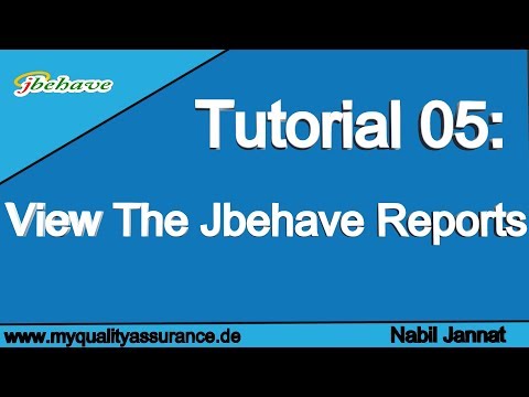 View Jbehave Reports