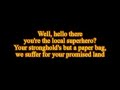 Zeroes - Sonata Arctica (Lyrics)