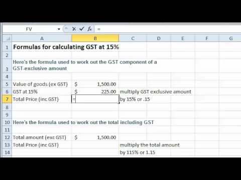 how to calculate gst