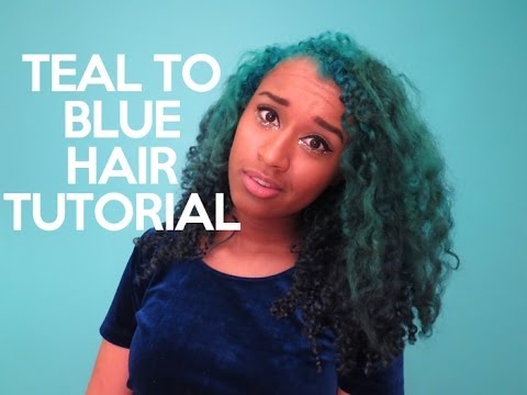 how to dye curly hair ombre