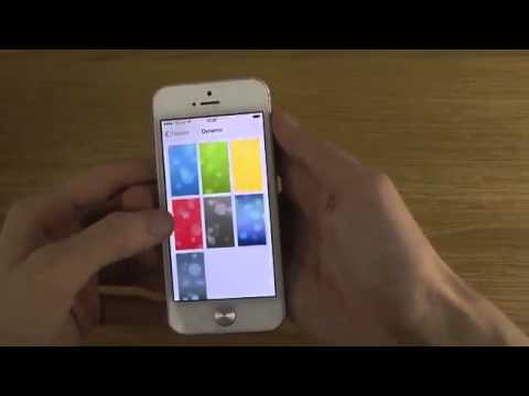 iPhone 5 iOS 7 GM - New Dynamic Live Wallpapers Review