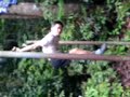 70years old man doing the yoga