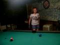 phycho girl and the pool stick