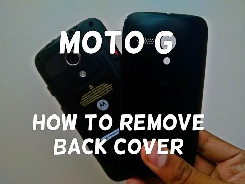 how to remove the back cover of moto g
