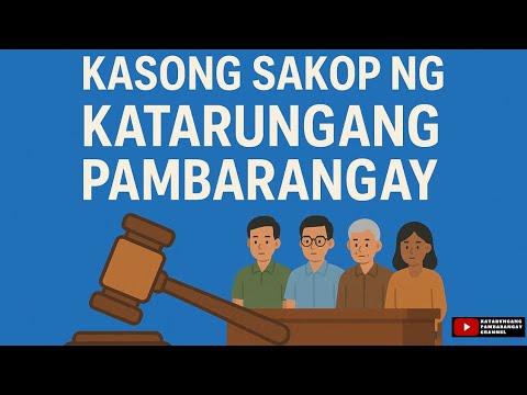 Mga Kasong sakop ng Katarungang Pambarangay (Revised Penal Code).