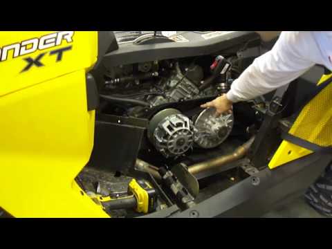 how to change belt on can am commander