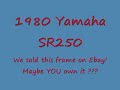 YAMAHA SR250 Chopper Frame - Powdercoated Rims/Hubs