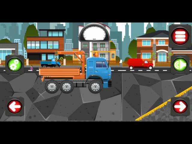 Развивающий мультфильм Изучаем Подъемный Кран Truck [Мультфильм Камаз- Кран]