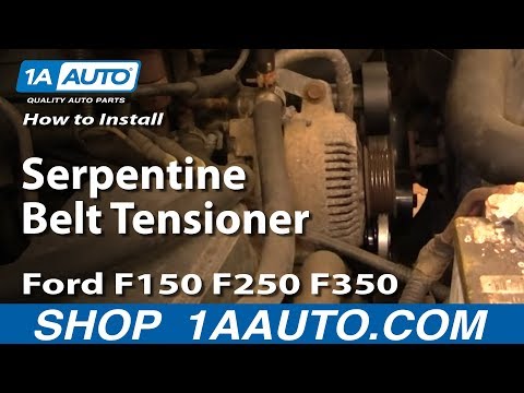 how to change a serpentine belt on a ford f-150