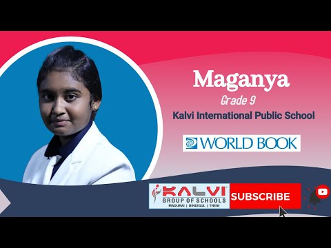 Kalvi Schools - Maganya - Grade 9  | Robot Thinking and Learning - World Book