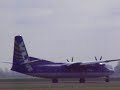 Landing VLM Airlines Fokker 50 schiphol polderbaan Landing VLM Airlines Fokker 50 schiphol polderbaan