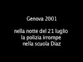 G8 Genova scuola Diaz scene del blitz - G8 Genoa Diaz school