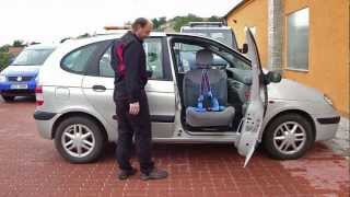Mechanicky otočná a výsuvná sedačka ve voze RENAULT Scenic