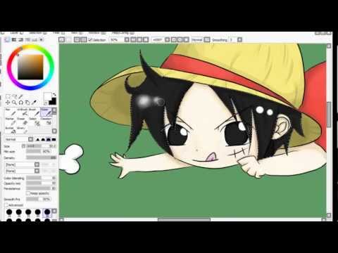 how to draw monkey d'luffy chibi