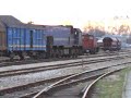 2044 011 leaving Osijek with freight train