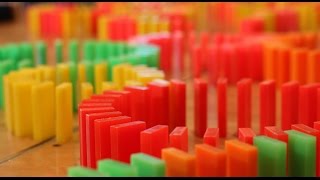 1 Girl, 7 THOUSAND Dominoes