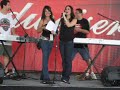 Milka Duno at Florida Marlins baseball game