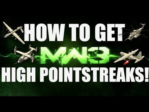 MW3: How to get the High Pointstreaks! (Double Osprey Gunner)