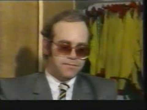 Elton John In The Watford Directors' Box