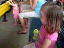 Grace Doing the Chicken Dance (Kings Island, 7/19/08)