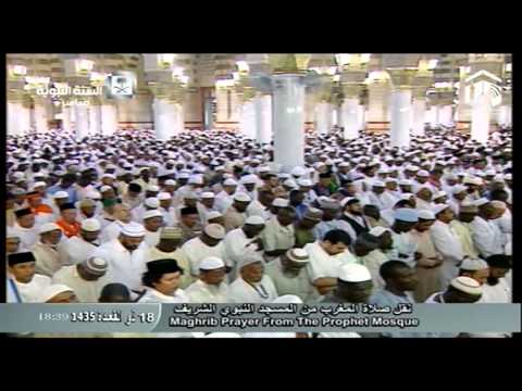 صلاة المغرب-المسجد النبوي 1435.11.18ه