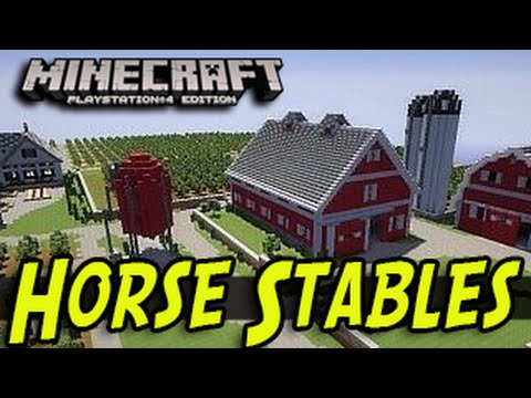 Minecraft (PS3, PS4, Xbox) - Horse Stable - Awesome Title Update Trick
