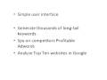 Keyword Elite Product Report