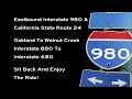 I-980 East And CA 24 East, Oakland To Walnut Creek, Caldecott Tunnel Footage