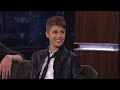 jimmy kimmel live - the first part of jimmy's interview with ashton kutcher and justin bieber jimmy kimmel live's youtube channel features clips and recaps of every episode from the late night tv show on abc. subscribe for clips from the monologue, the interviews, and musical performances every day of the week. watch your favorites parts again, or catch-up on any episodes you may have missed channel: www.youtube.com subscribe: www.youtube.com