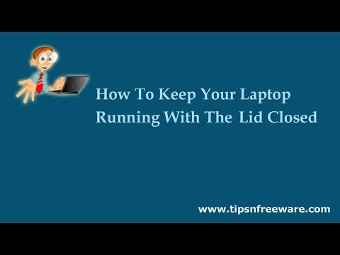 how to keep a laptop on when closed