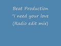 Beat Production - I need your love