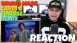 Bruno Mars - Finesse (Remix)(Feat. Cardi B) | REACTION