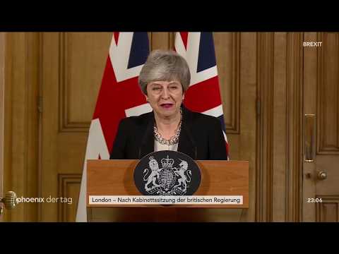Pressekonferenz mit Theresa May und Statement von J ...