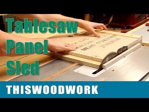 Build a Tablesaw Crosscut Sled: Panel Sled