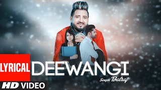 Latest Punjabi Song  Deewangi (Full Lyrical Song) 
